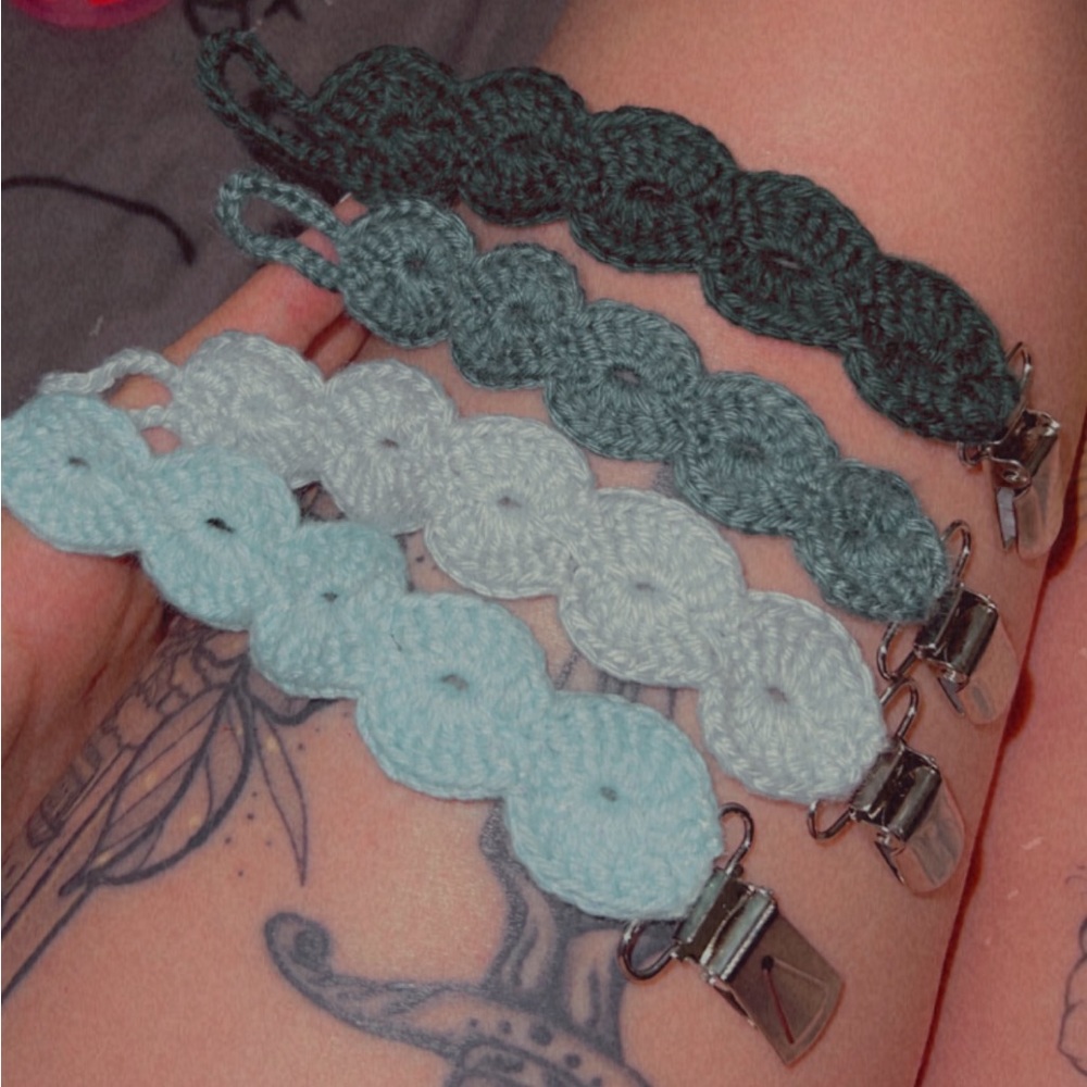 Handmade Crochet Pacifier Clips **PLEASE READ DESCRIPTION**